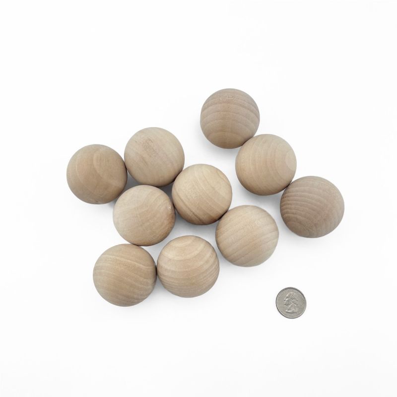 2 Inch Decorative Wood Ball for DIY Crafts