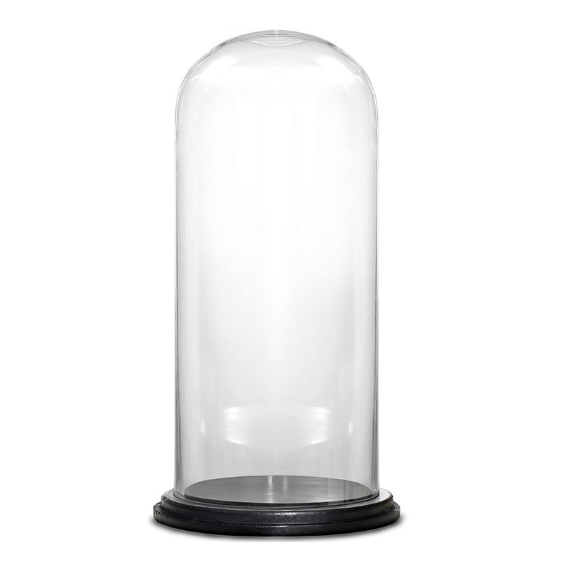 26cm   Inside Diameter 11cm Glass Dome Bell Jar Small  Height 
