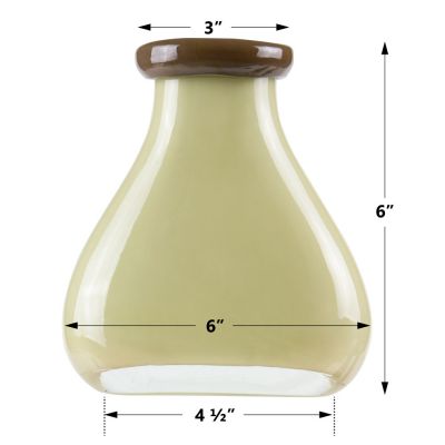 brown bottle vase