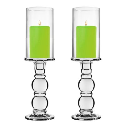 glass candle holder open ended bottomless chimney tubes