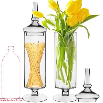 22 Inch Tall Clear Apothecary Jar Candy Buffet Container