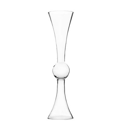 Clear Glass Pilsner Trumpet Vase H-20",Opening D-4.5" Wedding Centerpiece 12 pcs 