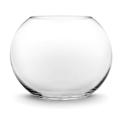 Clear Glass Bubble Bowl (H:15" W:18") (Approx. 14.5 Gal) - Free Shipping