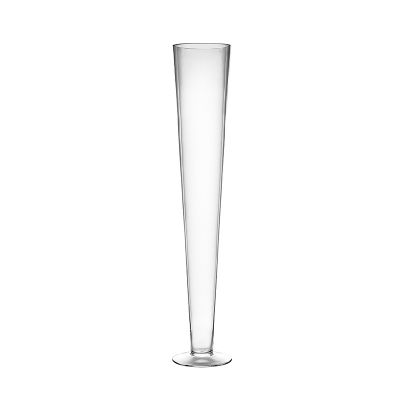 28" Clear Glass Trumpet Wedding Centerpiece Vase