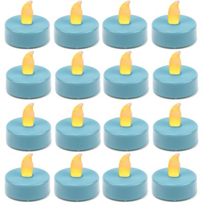 1.5 inch Flameless Blue LED Tealight Candles 