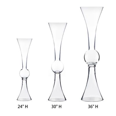 Gorgeous Tall Clear Glass With Handle - Modern Design - 3 pc