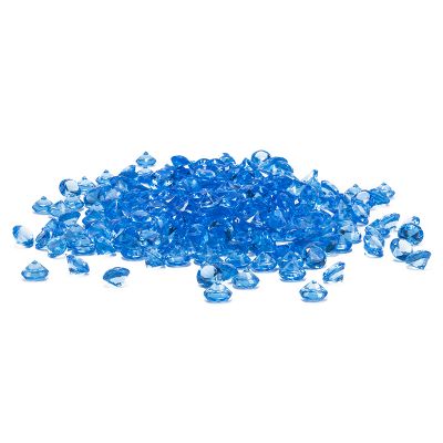 0.75" Light Blue Acrylic Crystal Diamond Gemstone Vase Fillers 