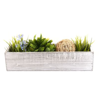 wooden planter rectangle window box