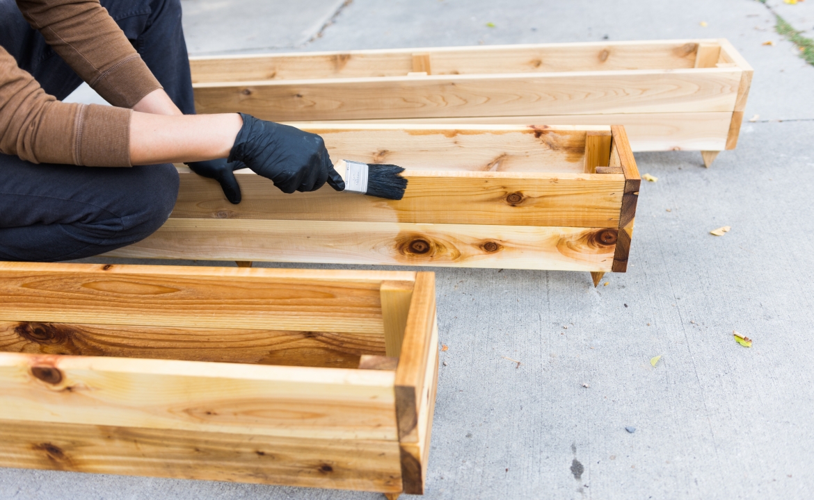 DIY Project: Home Wooden Planter Boxes