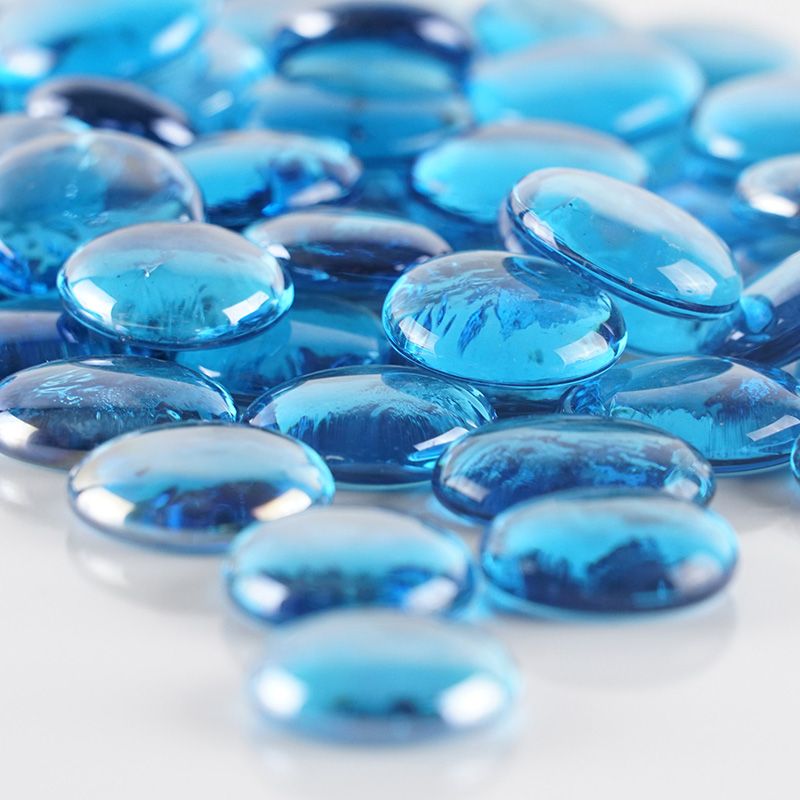 Flat glass beads discount
